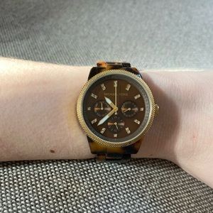 Michael Kors tortoiseshell watch
